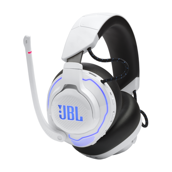 JBL Quantum 910P Console Wireless - White - Wireless over-ear console gaming headset with head tracking-enhanced, Active Noise Cancelling and Bluetooth - Detailshot 6 image number null